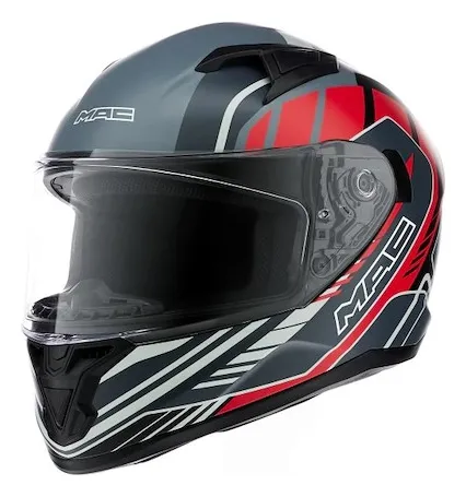 Casco Moto Integral Mac Speed Fleet Visor Simple Ciclofox