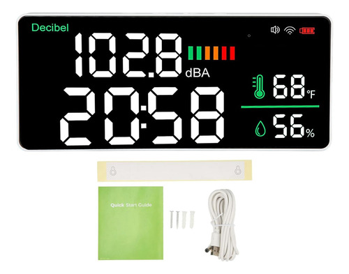 Medidor De Decibelios Led 4 En 1 Medidor De Nivel De Sonido