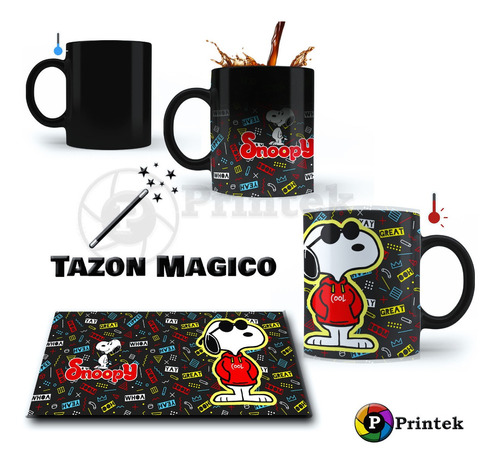 Tazon Magico Snoopy Y Charlie Brown - Varios Modelos 