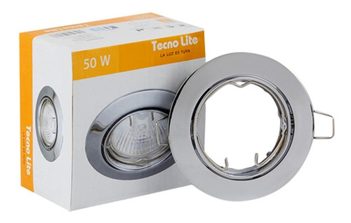 Imagen 1 de 9 de Lámpara De Interior Empotrable 50w Tecnolite Base Gx5.3