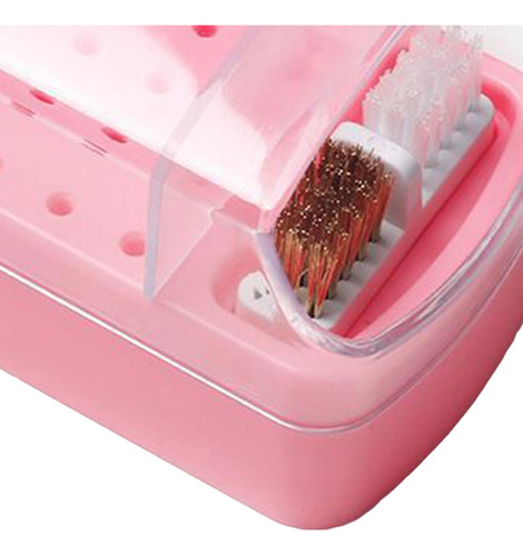 4 Durable Nail Drill Bit Holder Estuche De Molienda Ligero