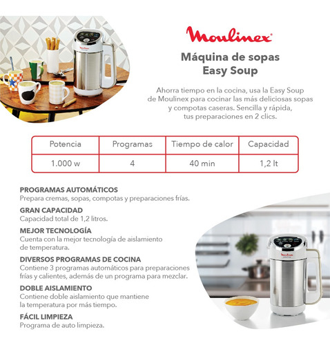 Easy Soup Moulinex Color Blanco