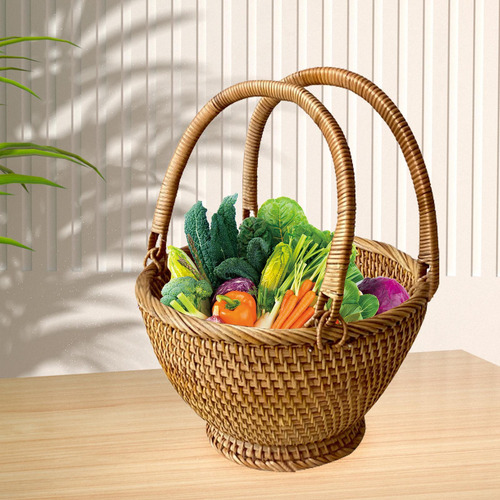 Cesta De De Vime, Organizador De Cesta De Frutas, Cesta De