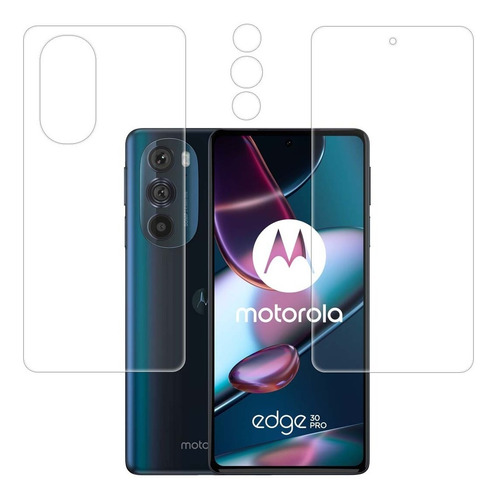 Mica Hidrogel Del/tras Motorola Edge 30 Pro + Mica D Cámara