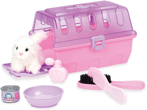 Mascota De Peluche Para Cuidar. Cat Grooming Kit. Battat