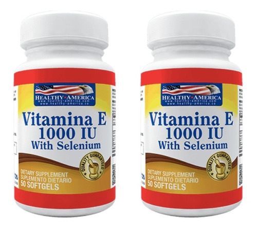 Vitamina E 1000 Iu Con Selenio 50 Softgel  X2 (100 Softgel)