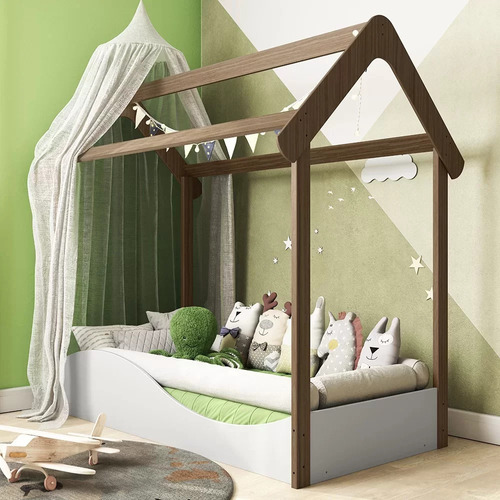 Mini Cama Infantil Montessoriana Uli Móveis Peroba Ib