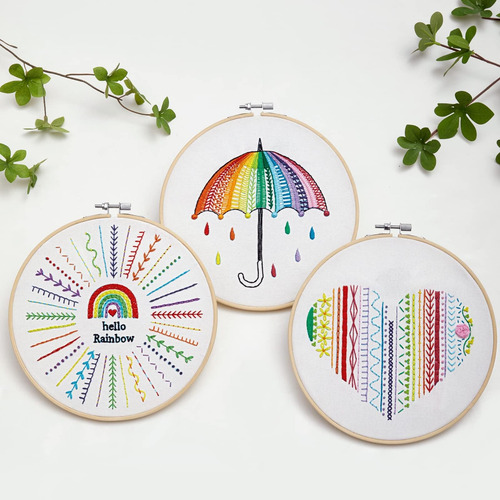 Kit De Práctica De Puntadas De Bordado Para Principiantes, K