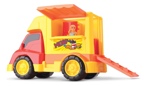 Carro Food Truck Hamburger Judy Com Boneca Samba Toys