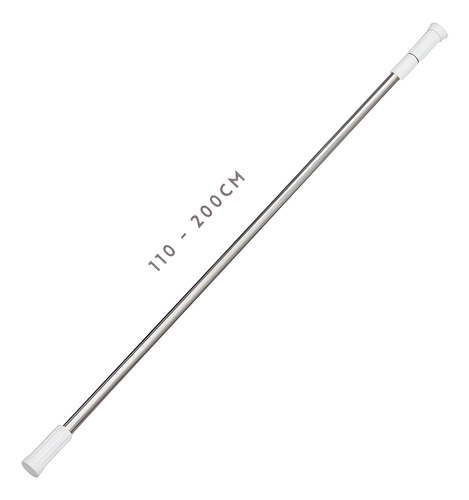 Tubo De Aluminio Ajustable Extensible Color Blanco