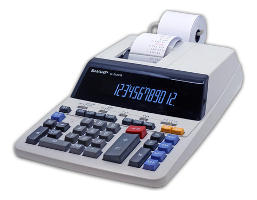 Calculadora De Impresión Sharp El-2630piii De 12 Dígitos Con