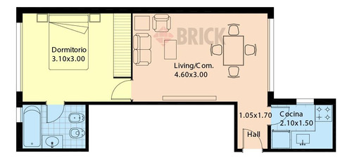 Arenales Al 3000 - Contrafrente 34 M2 Impecable Apto Profesional