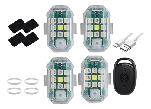 Luz Estroboscópica Para Carro, Luz Estroboscópica De 4 Luzes