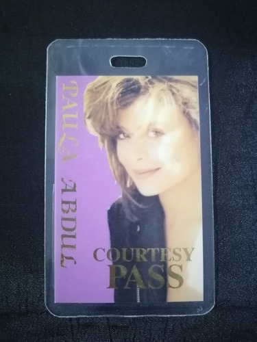 Paula Abdul Forever Your Girl Tour 1988 Otto Courtesy Pass