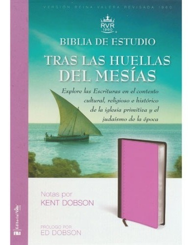 Biblia De Estudio Huellas Del Mesias Reina Valera 1960 Rosa