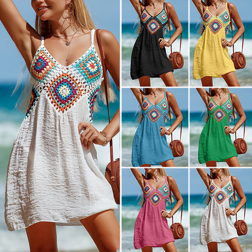 Salida De Playa Pareo Elegante Boho Mujer Tul Bikini Coverup