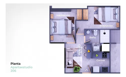 Broker - Apartaestudios En Obra Gris Barrio Cadillal Popayán