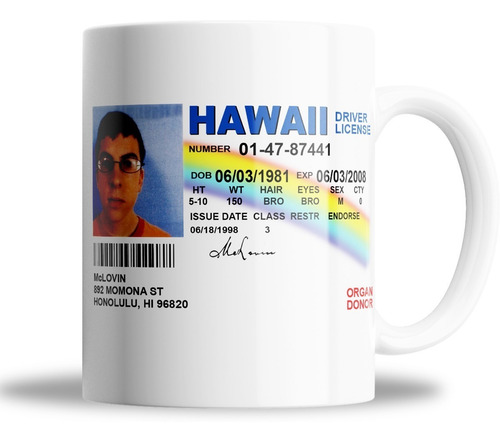 Taza De Ceramica - Mclovin - Supercool - Pelicula