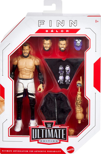 Boneco De Ação Mattel Wwe Ultimate Edition Finn Balor De 6 P
