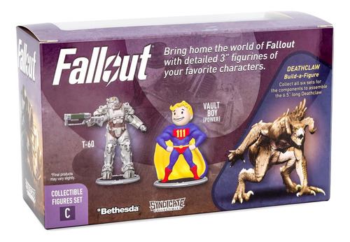 Set De Minifiguras Fallout T-60 Power Armor & Vault Boy 3
