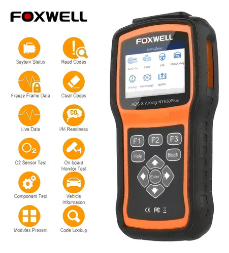 Scaneri Automotivo Foxwell Nt630 Plus Reset Airbag Abs Sas