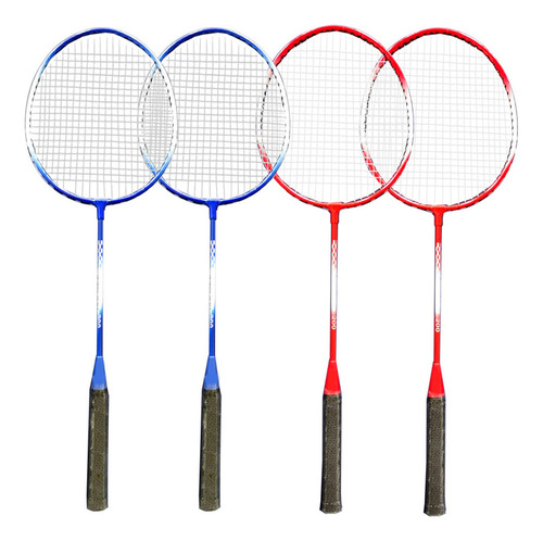 Ml Set De Bádminton For 4 Jugadores Con Raquetas, Red Y