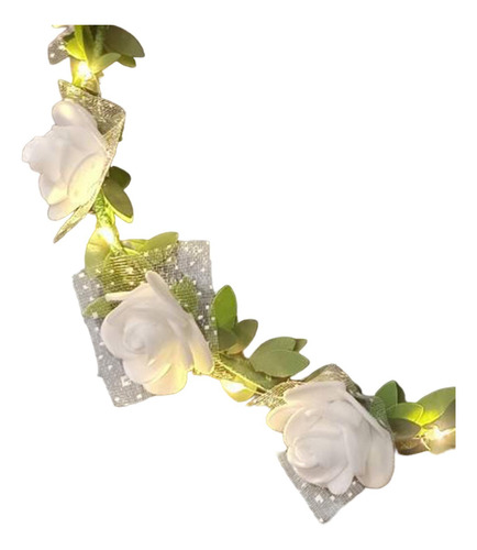 Corona De Flores Con Diadema De Flores Para Accesorios De