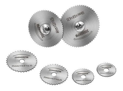 Discos De Corte Minitorno Para Dremel Sierra Circular 6 Pcs