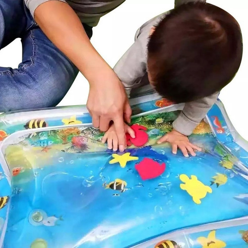 Alfombrilla de agua inflable VIBIRIT Actividad de juego Alfombrilla t/áctil central para beb/és peque/ños Alfombrilla de juego para beb/és 60 * 55cm 66 x 50 cm Juguete para beb/és 3 6 9 meses