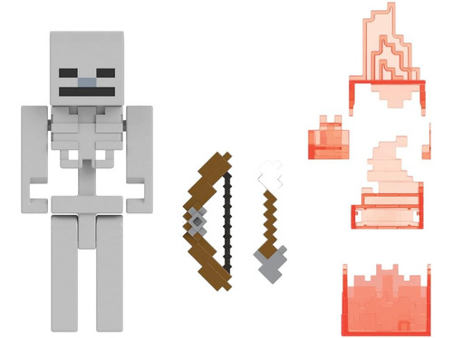 Minecraft Figura Skeleton In Llamas Figura Con Accesorios Ht