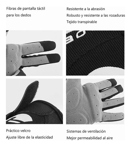 Guantes De Bicicleta Transpirables Con Pantalla Táctil Touch