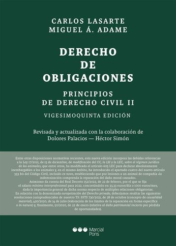 Libro Principios De Derecho Civil. Tomo Ii. Derecho De Obli