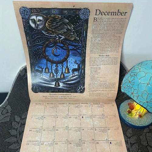 Calendario Brujas 2025 Llewellyn,wicca Guía Mágia Mes,inglés