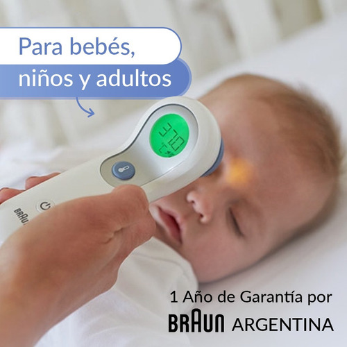 Imagen 4 de 7 de Termómetro Braun Frente Sin Contacto Luz Colores Ntf3000