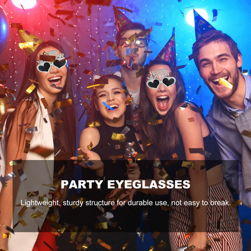 Anteojos De Feliz Año Nuevo, 3 Unidades, Gafas De Fiesta De