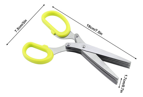 Tijeras De Cocina De 5 Capas De Acero Inoxidable