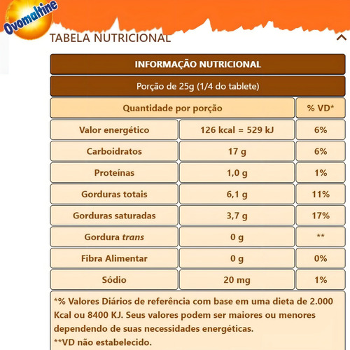 Kit Com 03 Barras Chocolate Ovomaltine Branco 90g