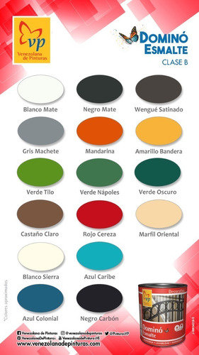 Pintura Dominó Esmalte Satinado 1/4 Galón Azul Caribe Vp