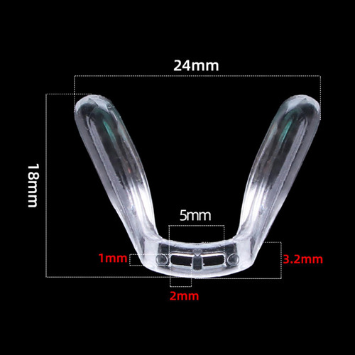 4 Puente De Montura De Gafas, Montura De Silicona, Pequeño