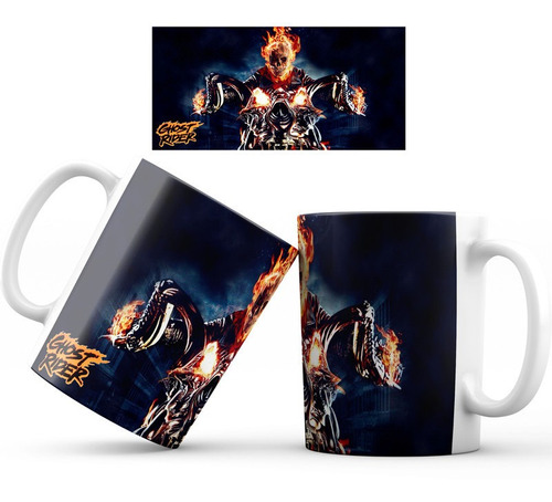 Mug Taza Ghost Rider Superheroe Marvel 004