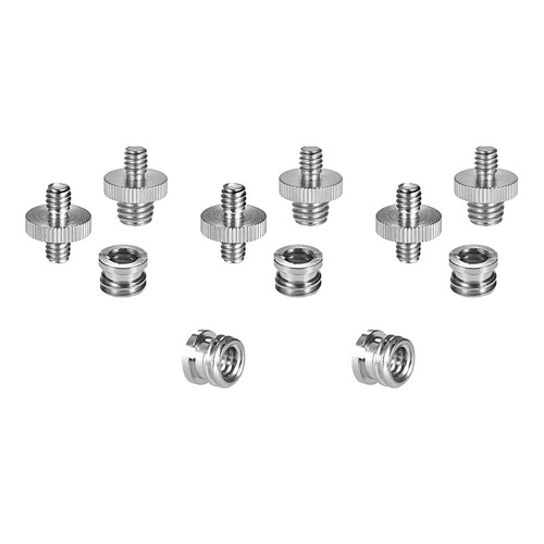 1/4  -20 Y 3/8  -16 Roscado Tornillo Adaptador Monte Set Red