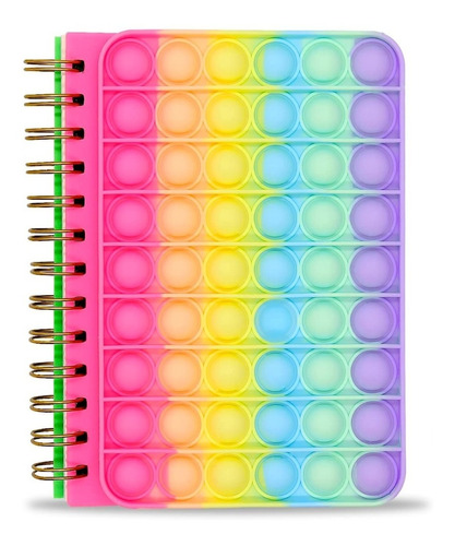 Bloc De Notas Cuaderno Anillado Popit De Colores Antiestrés