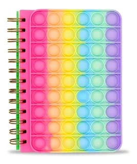 Bloc De Notas Cuaderno Anillado Popit De Colores Antiestrés