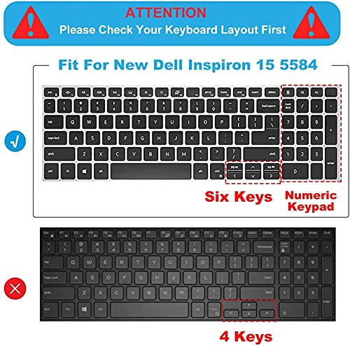 Funda De Teclado Mubuy Para Dell Inspiron 15 15.6 17.3 3501