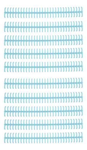 S Cinta De Encuadernación Azul Con Hojas Sueltas, 10