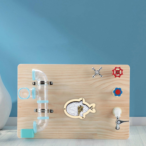 2 Montessori Busy Board Sequin Con Áureo Con Áureo