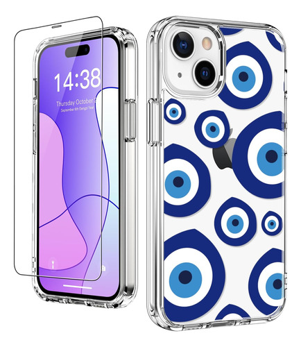 Luhouri Funda Para iPhone 15 Plus Con Protector De Pantalla