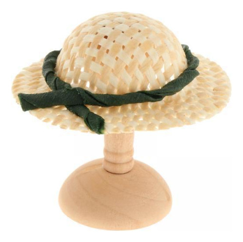 2 Miniatura 1/12 Casa De Muñecas Muñeca Sombrero Y