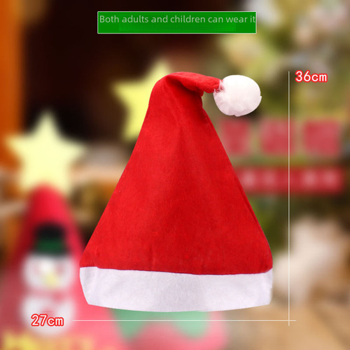 Lj Gorro De Papá Noel De Terciopelo Navideño Para