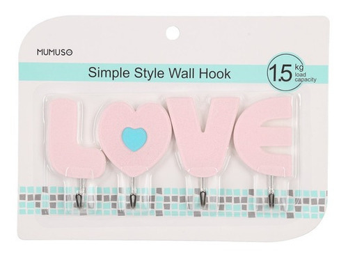 Acrilico Hooks0613love Seriespink